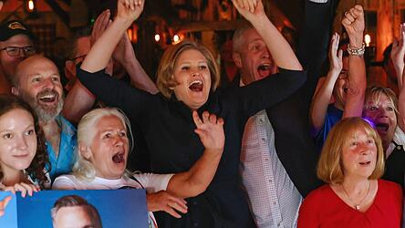 AfD-Wahlparty in Deggendorf.