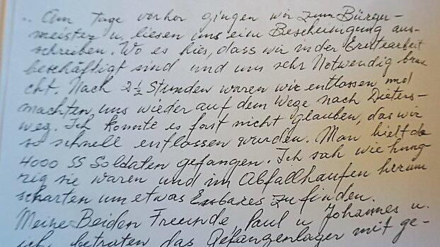 In den Memoiren des verstorbenen Vaters ist auch die Zeit in Dietersweg aufgef&uuml;hrt.
