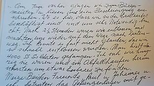 In den Memoiren des verstorbenen Vaters ist auch die Zeit in Dietersweg aufgeführt.
