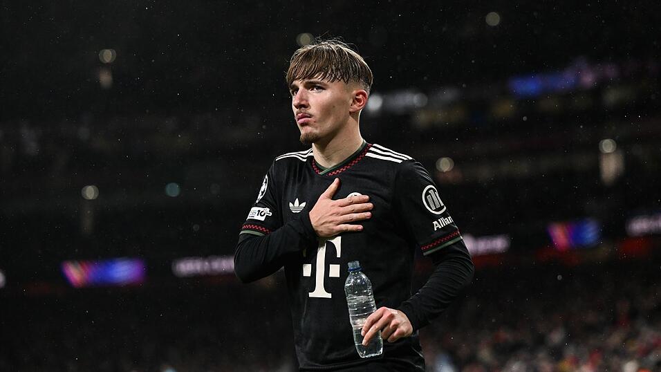 Bayern-Teenager Lennart Karl traf bei der 1:3-Niederlage beim FC Arsenal.