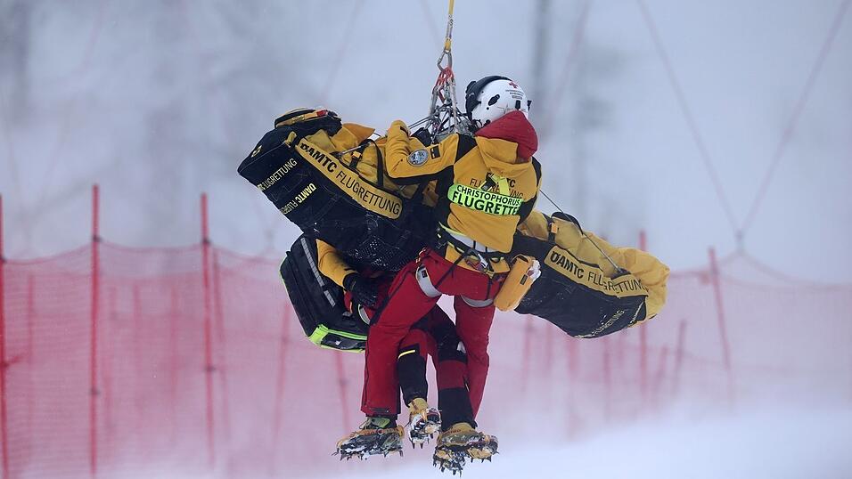 Die Österreicherin Magdalena Egger stürzte in Zauchensee schwer. Die Österreicherin Magdalena Egger stürzte in Zauchensee schwer.