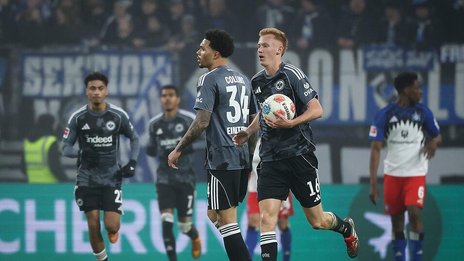 Hugo Larsson nach seinem Treffer zum Ausgleich.