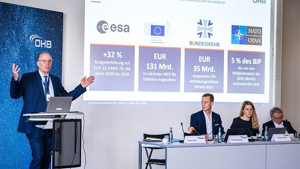 Der Vorstandsvorsitzende von OHB SE, Marco Fuchs, zeigte sich zufrieden mit den aktuellen Gesch&auml;ftszahlen.