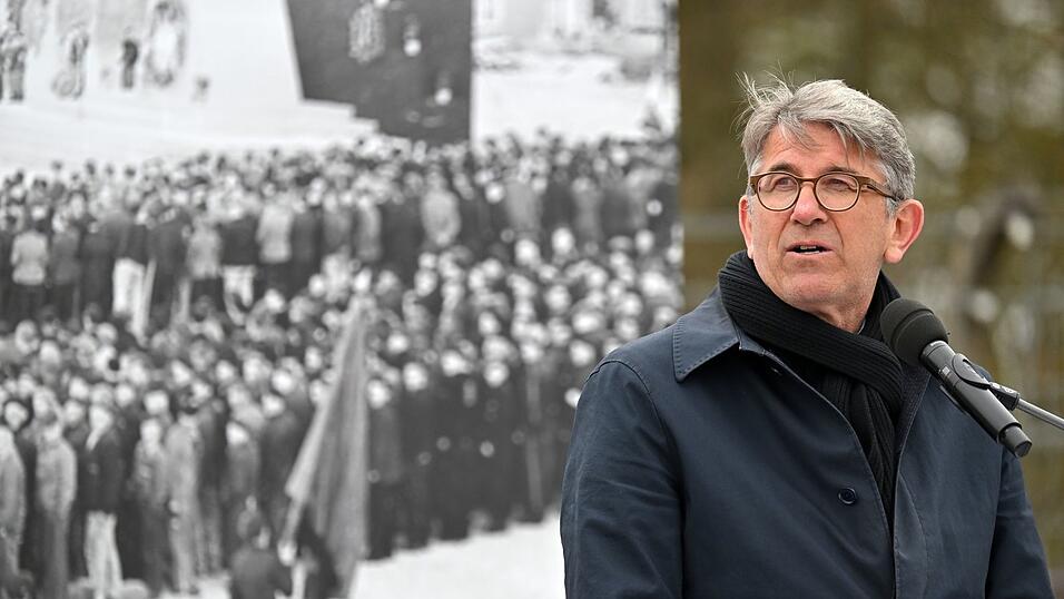 Auch beim Gedenken an den Jahrestag der Befreiung des früheren KZ Buchenwald gab es Protest gegen Weimer. (Archivbild) Auch beim Gedenken an den Jahrestag der Befreiung des früheren KZ Buchenwald gab es Protest gegen Weimer. (Archivbild)