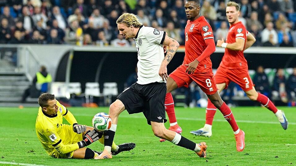 Wartet weiter auf sein erstes Tor im DFB-Trikot: Nick Woltemade.