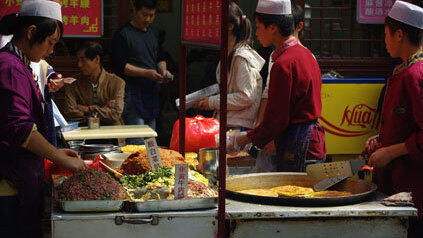 Auf dem Weg nach X'ian, der alten Kaiserstadt. Auf dem Weg nach X'ian, der alten Kaiserstadt.
