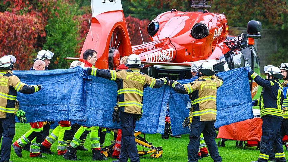 Mit einem Rettungshubschrauber war Iris Stalzer in ein Krankenhaus geflogen worden. (Archivbild)