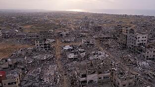 US-Präsident Trump vergleicht den Gazastreifen mit einer Abrissbrache. (Archivbild)