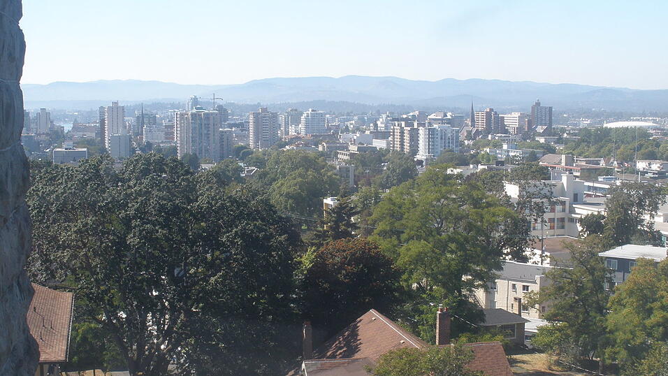 Jessica besuchte das Craigdarroch Castle mitten in Victoria. Vom Turm ganz oben hat man einen tollen Blick über die Stadt.