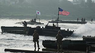 Jedes Jahr f&uuml;hren Streitkr&auml;fte S&uuml;dkoreas und der USA gemeinsame Milit&auml;r&uuml;bungen durch. (Archivbild)