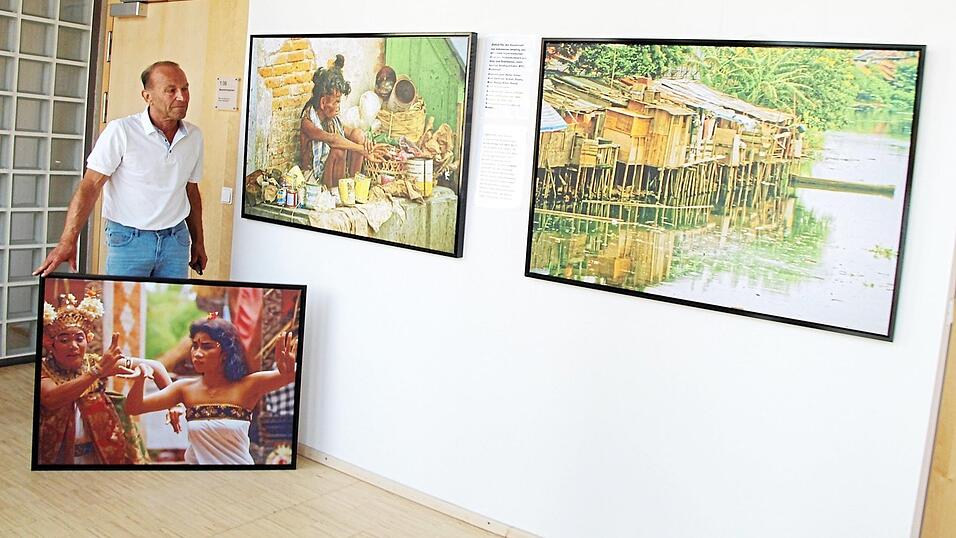 Jakarta (Bilder an der Wand) war f&uuml;r Dr. Roland Schr&ouml;pfer kein Wohlf&uuml;hlort, Bali hingegen im Vergleich dazu der Himmel.