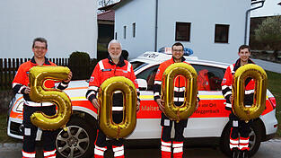 Die Helfer vor Ort r&uuml;ckten 2023 zu 478 Eins&auml;tzen aus. Bereits Anfang des vergangenen Jahres fuhren sie ihren 5.000. Einsatz.