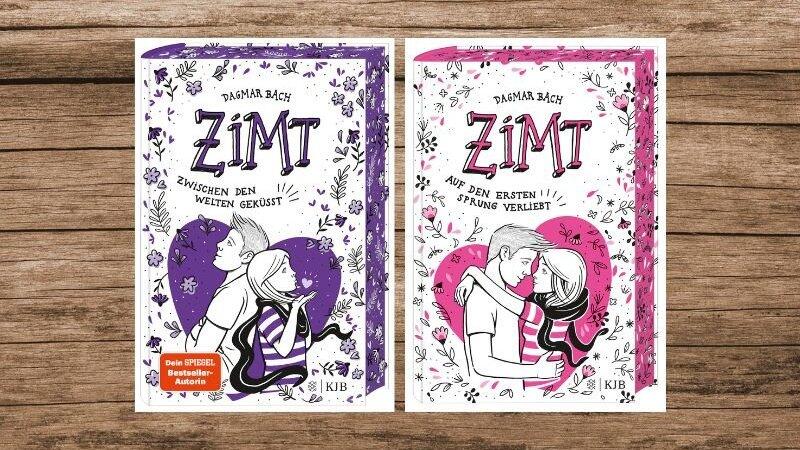 'Auf den ersten Sprung verliebt', 'Zwischen den Welten geküsst' - 'Zimt'-Reihe von Damar Bach, erschienen bei Fischer KJB.