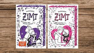 'Auf den ersten Sprung verliebt', 'Zwischen den Welten geküsst' - 'Zimt'-Reihe von Damar Bach, erschienen bei Fischer KJB.