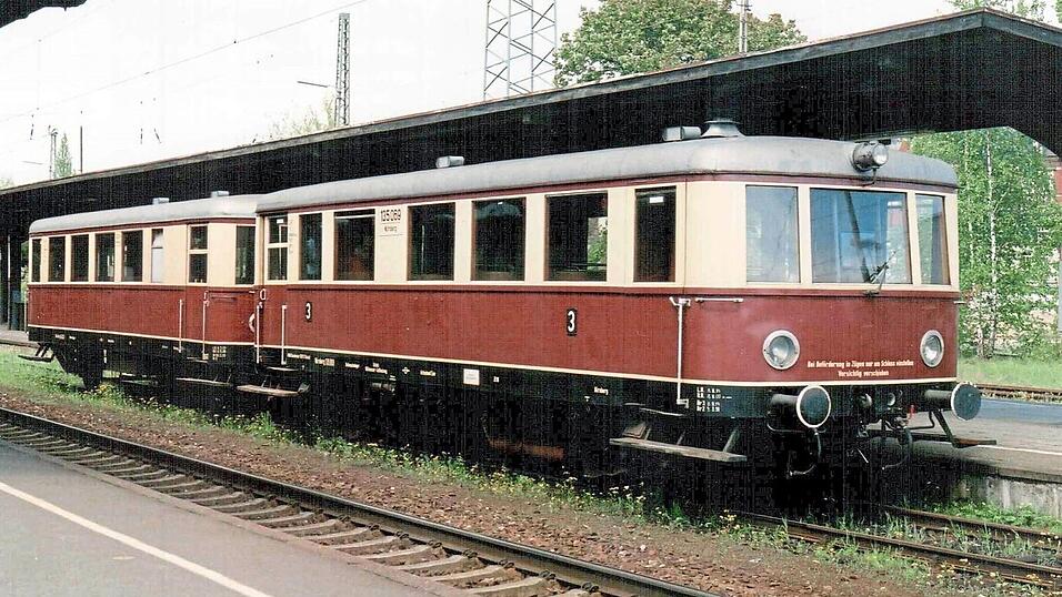 Dieser Triebwagen fuhr viele Jahre auf der ehemaligen Lokalbahn Lam-K&ouml;tzting (LLK).