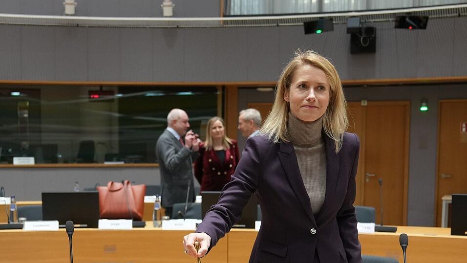EU-Chefdiplomatin Kaja Kallas leitete das Außenministertreffen. EU-Chefdiplomatin Kaja Kallas leitete das Außenministertreffen.