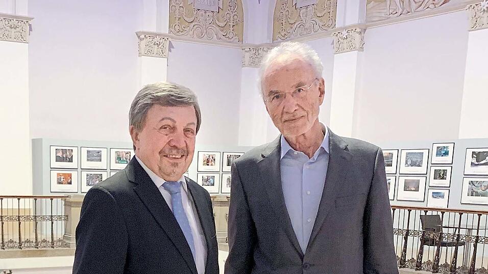 Die beiden ostbayerischen Preisträger Georg Schwarzfischer-Engel (l.) und Reinhard Andreesen