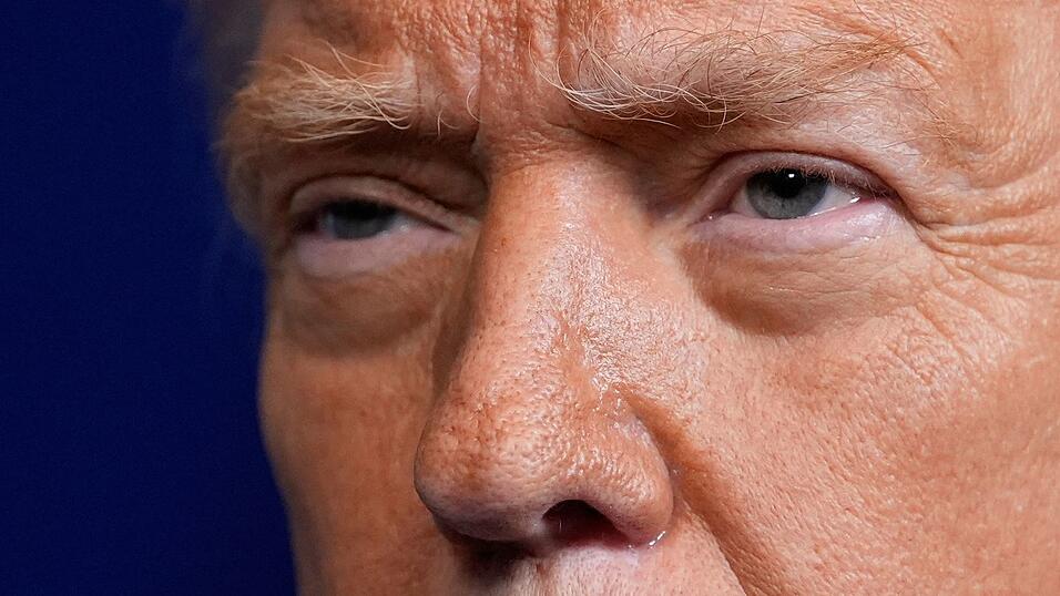 US-Präsident Trump warnt den Iran. US-Präsident Trump warnt den Iran.