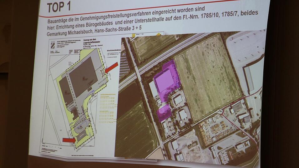 In der Hans-Sachs-Straße 3 und 5 in Michaelsbuch werden ein Bürogebäude, eine Unterstellhalle und ein Sozialtrakt gebaut. In der Hans-Sachs-Straße 3 und 5 in Michaelsbuch werden ein Bürogebäude, eine Unterstellhalle und ein Sozialtrakt gebaut.