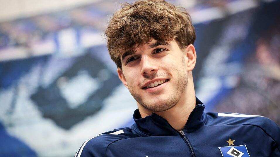 Luka Vuskovic spielt aktuell als Leihspieler f&uuml;r den Hamburger SV. (Archivbild)