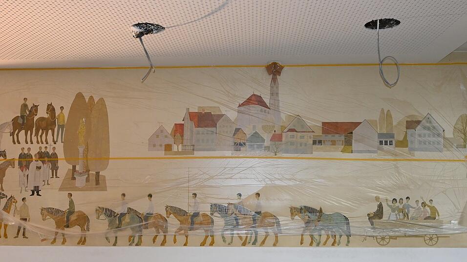 Das Gemälde von Helmut Münch soll restauriert werden.