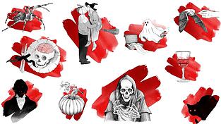Bevor beim Anblick der schaurig-schönen Illustrationen jemand Samhainophobie – also Angst vor Halloween – bekommt: Es ist auch eine Nacht, in der die Liebe eine Rolle spielt und Spinnen frohe Botschaftenverbreiten. Bevor beim Anblick der schaurig-schönen Illustrationen jemand Samhainophobie – also Angst vor Halloween – bekommt: Es ist auch eine Nacht, in der die Liebe eine Rolle spielt und Spinnen frohe Botschaftenverbreiten.