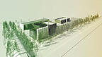 Ein Rendering des geplanten Biomasse-Heizwerks Ein Rendering des geplanten Biomasse-Heizwerks