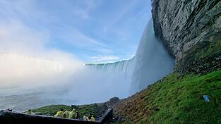 Die wenige Freizeit nutzten Thomas Bachmeier und Raphael Sch&uuml;tz&nbsp;f&uuml;r Ausfl&uuml;ge, zum Beispiel zu den Niagara-F&auml;llen.
