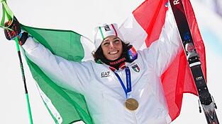 Olympiasiegerin im Super-G: Die Italienerin Federica Brignone.