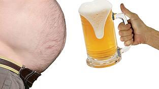 Bier hilft nicht unbedingt beim Abnehmen, alleine f&uuml;r den Bierbauch verantwortlich ist es aber auch nicht.
