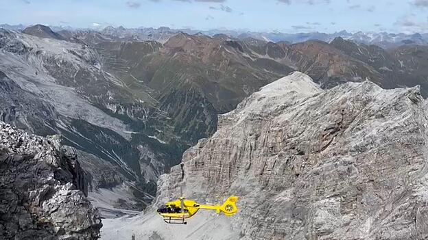 Die Bergwacht hatte auch einen Hubschrauber im Einsatz. (Archivbild)