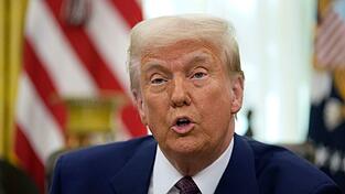 US-Pr&auml;sident Trump im Oval Office.