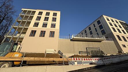 Seit Dezember leben die ersten Bewohner im U-f&ouml;rmigen Neubau der Begegnungsst&auml;tte Sankt Michael.