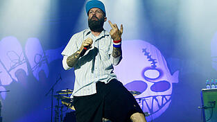 Impressionen vom 'Rockavaria'-Festival in M&uuml;nchen. Hier im Bild: Die Nu-Metal-Band Limp Bizkit. (Fotos: Jens Niering)