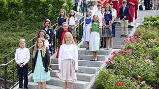 Auch f&uuml;r die jungen Christen der f&uuml;nften Klasse wurden w&auml;hrend des festlichen Gottesdienstes die sieben Gaben des Heiligen Geistes erbeten.