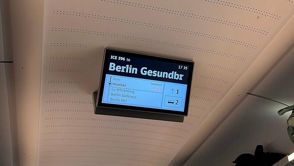 Statt in Fulda mussten die Fahrg&auml;ste in H&uuml;nfeld aussteigen.