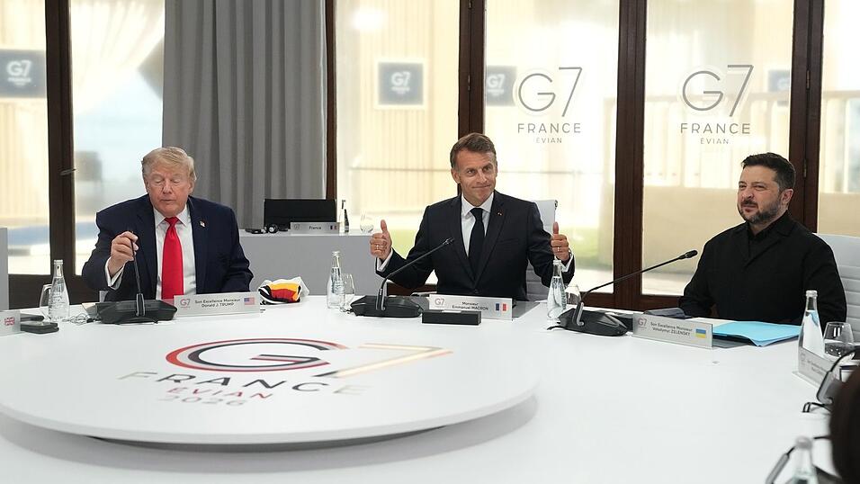Trump und Selenskyj treffen sich auf dem G7-Gipfel. Trump und Selenskyj treffen sich auf dem G7-Gipfel.