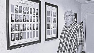 Bis auf sechs Fotos konnte der leidenschaftliche Sammler Josef Dankesreiter eine fast vollst&auml;ndige Sammlung aller Kommandanten, Ehrenmitglieder und Vorst&auml;nde &bdquo;seiner&ldquo; Freiwilligen Feuerwehr Landau zusammentragen. Nicht nur wegen dieser Tafeln wird die Feuerwehr ihren Ehrenvorsitzenden in ehrender Erinnerung behalten.