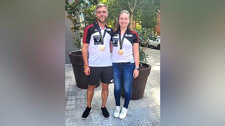 Doppeltes Bronze-Strahlen: Maximilian Schödlbauer und Claudia Wittmann