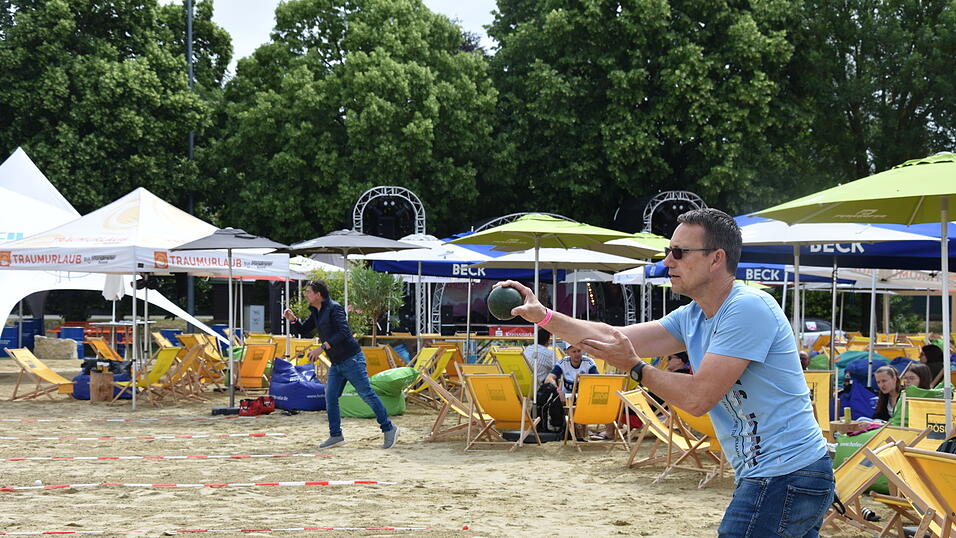 Das Boccia-Turnier am Mittwoch.