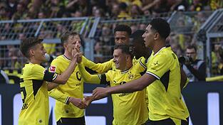 Der BVB hatte früh Grund zur Freude. Der BVB hatte früh Grund zur Freude.