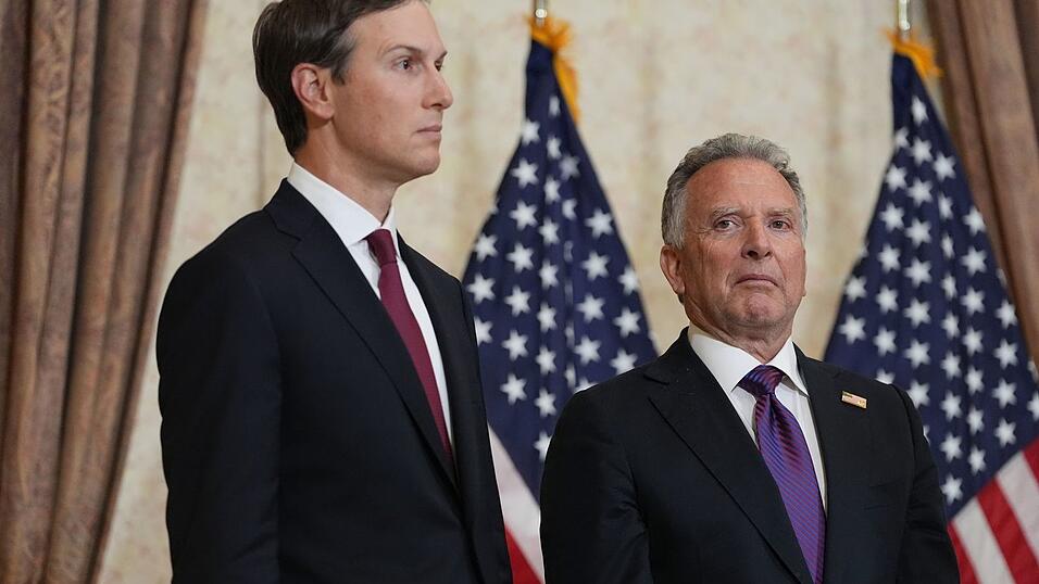 Bleiben nun doch zu Hause: Jared Kushner und Steve Witkoff reisen nicht nach Pakistan. (Archivbild) Bleiben nun doch zu Hause: Jared Kushner und Steve Witkoff reisen nicht nach Pakistan. (Archivbild)
