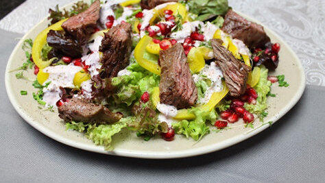 Salat mit Flap Meat