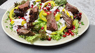 Salat mit Flap Meat