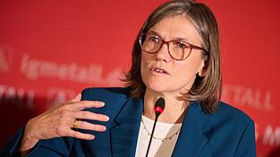 Die IG-Metall-Chefin fordert ein Standortbekenntnis von Unternehmen - und ein Ende von Debatten über vermeintlich faule Beschäftigte. (Archivbild) Die IG-Metall-Chefin fordert ein Standortbekenntnis von Unternehmen - und ein Ende von Debatten über vermeintlich faule Beschäftigte. (Archivbild)