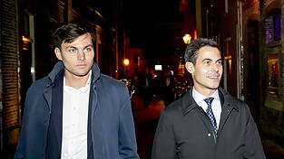 Rob Jetten (r), Vorsitzender der Partei D66, trat am Wahlabend mit seinem Verlobten Nicolás Keenan auf. Rob Jetten (r), Vorsitzender der Partei D66, trat am Wahlabend mit seinem Verlobten Nicolás Keenan auf.