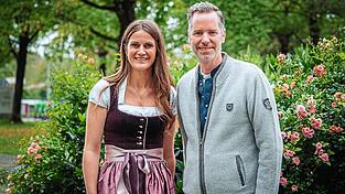 Susanne Seehofer und Christian Dürr zur zweiten Wiesn-Woche in München.
