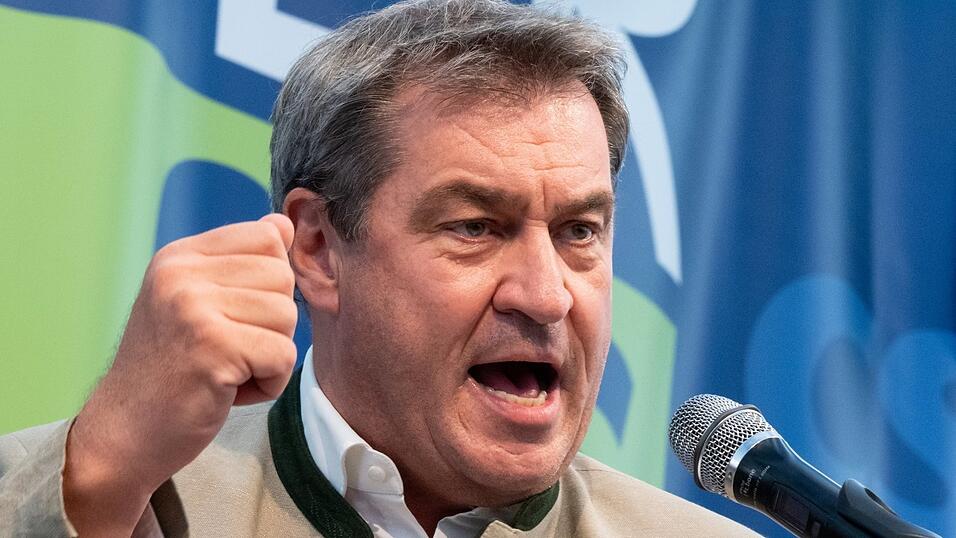 Ministerpräsident und CSU-Chef Markus Söder fordert angesichts überlasteter Kommunen eine Wende in der Migrationspolitik. Ministerpräsident und CSU-Chef Markus Söder fordert angesichts überlasteter Kommunen eine Wende in der Migrationspolitik.