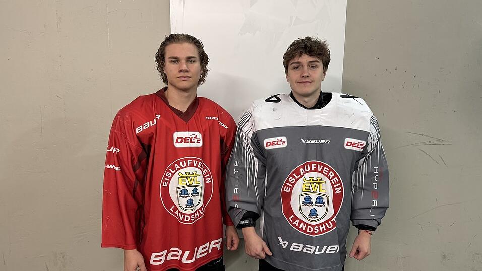 Johannes Kurrer (rechts) und Maximilian Oswald gehören nun zum DEL 2-Kader