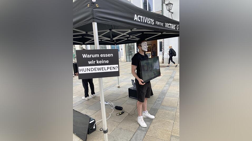 Szenen von Tierleid auf Bildschirmen sollen zum Nachdenken anregen. 